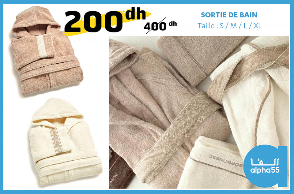 Peignoir sortie de bain chez ALPHA55