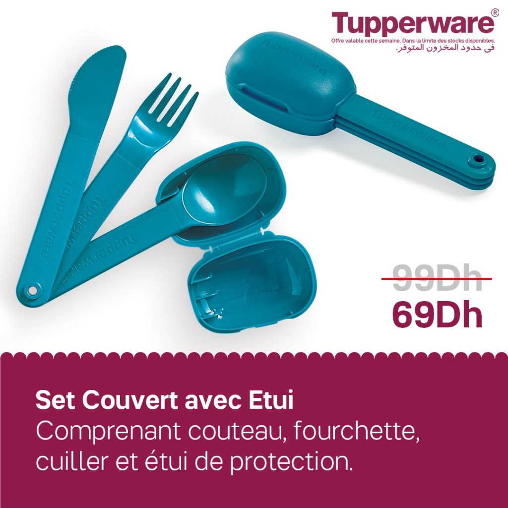 Lot De 6 Couverts Tupperware - 4 Pièces Chaque - Neufs